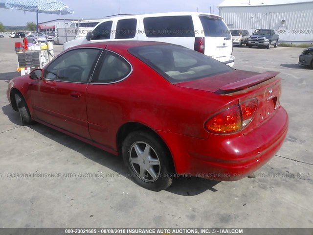 1G3NL12E62C121984 - 2002 OLDSMOBILE ALERO GL RED photo 3