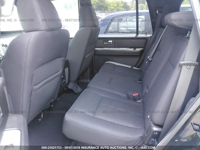 1FMFU15598LA44576 - 2008 FORD EXPEDITION XLT BLACK photo 8