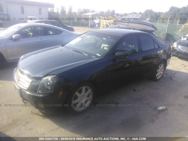 1G6DM577X40164970 - 2004 CADILLAC CTS BLACK photo 2