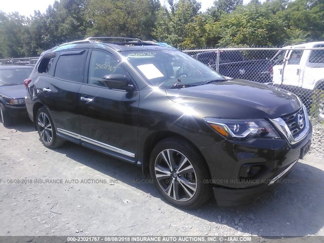 5N1DR2MM4HC619867 - 2017 NISSAN PATHFINDER S/SV/SL/PLATINUM GREEN photo 1