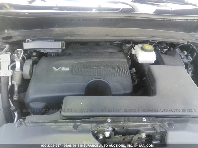 5N1DR2MM4HC619867 - 2017 NISSAN PATHFINDER S/SV/SL/PLATINUM GREEN photo 10