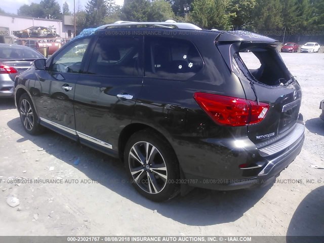 5N1DR2MM4HC619867 - 2017 NISSAN PATHFINDER S/SV/SL/PLATINUM GREEN photo 3