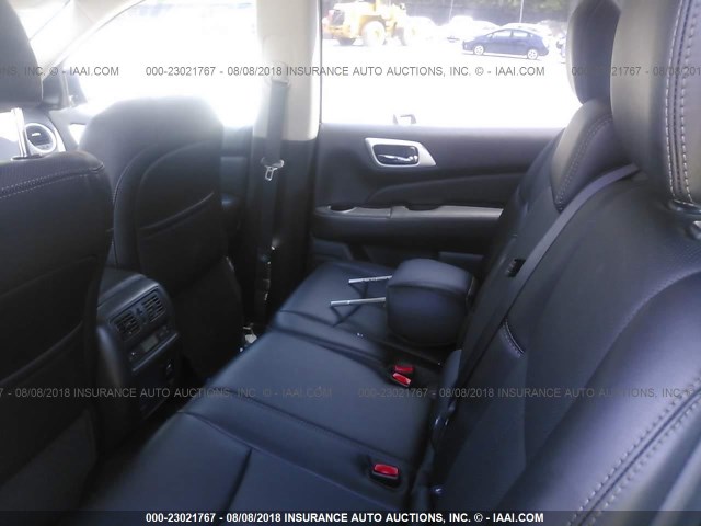 5N1DR2MM4HC619867 - 2017 NISSAN PATHFINDER S/SV/SL/PLATINUM GREEN photo 8