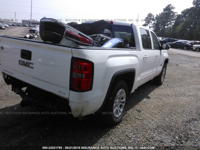 3GTU2UEC8FG181150 - 2015 GMC SIERRA K1500 SLE WHITE photo 4