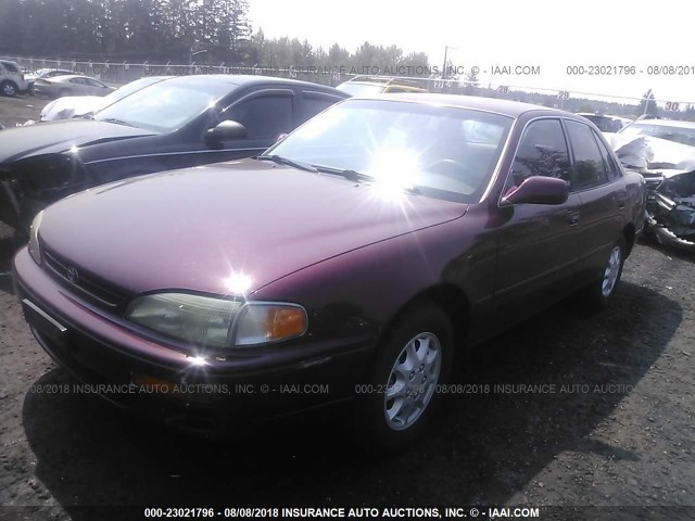 JT2BG12K7T0393405 - 1996 TOYOTA CAMRY DX/LE/XLE MAROON photo 2