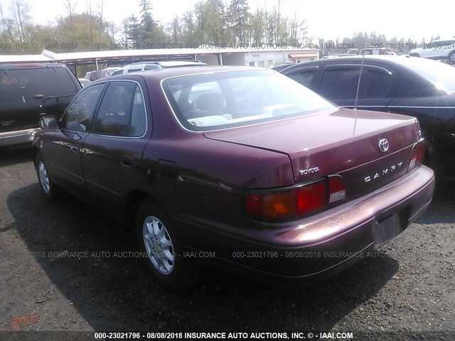 JT2BG12K7T0393405 - 1996 TOYOTA CAMRY DX/LE/XLE MAROON photo 3