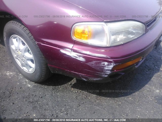 JT2BG12K7T0393405 - 1996 TOYOTA CAMRY DX/LE/XLE MAROON photo 6