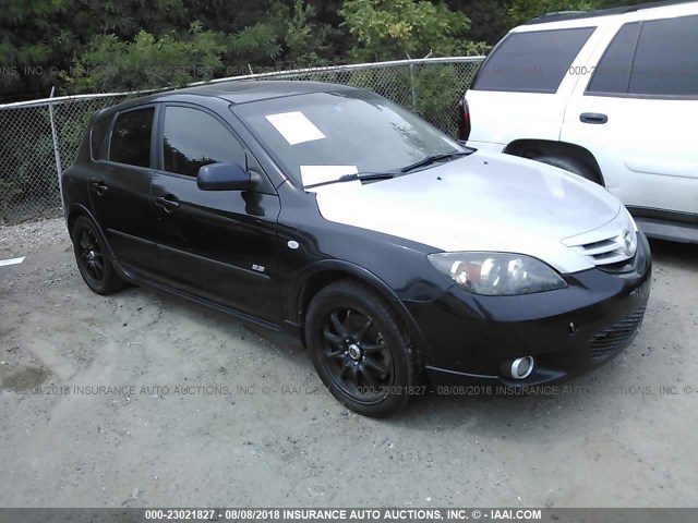 JM1BK143261529871 - 2006 MAZDA 3 HATCHBACK BLACK photo 1