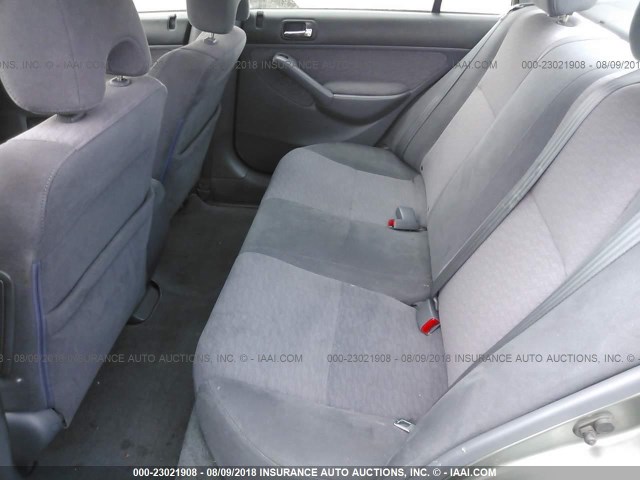 JHMES96615S002933 - 2005 HONDA CIVIC HYBRID SILVER photo 8