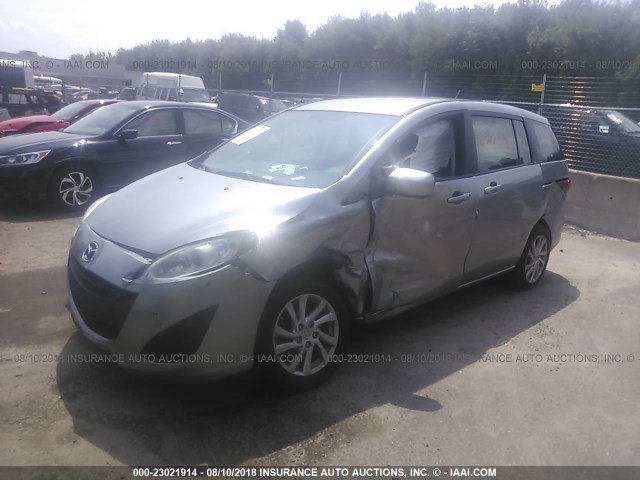 JM1CW2BL5C0118435 - 2012 MAZDA 5 GRAY photo 2