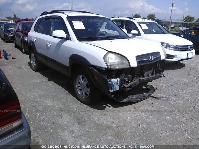 KM8JN72D26U309951 - 2006 HYUNDAI TUCSON GLS/LIMITED WHITE photo 1