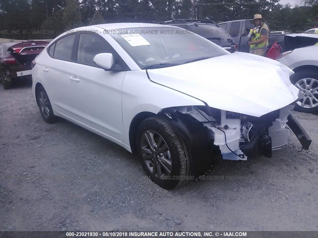 5NPD84LF6JH369628 - 2018 HYUNDAI ELANTRA SEL/VALUE/LIMITED WHITE photo 1