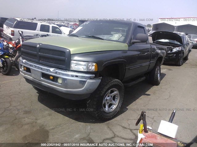 1B7HF16Z81S117652 - 2001 DODGE RAM 1500 GRAY photo 2