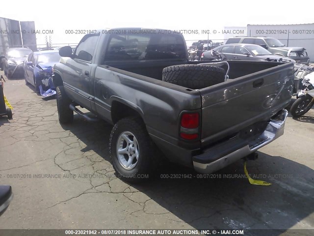 1B7HF16Z81S117652 - 2001 DODGE RAM 1500 GRAY photo 3