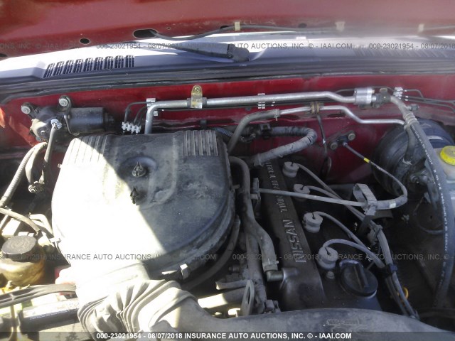 1N6DD26T23C418806 - 2003 NISSAN FRONTIER KING CAB XE RED photo 10