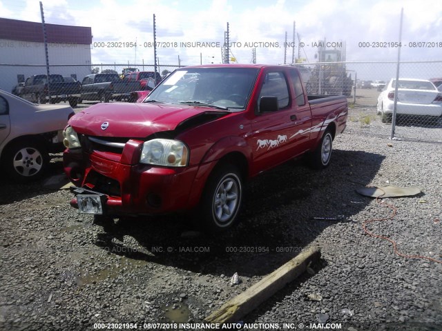 1N6DD26T23C418806 - 2003 NISSAN FRONTIER KING CAB XE RED photo 2