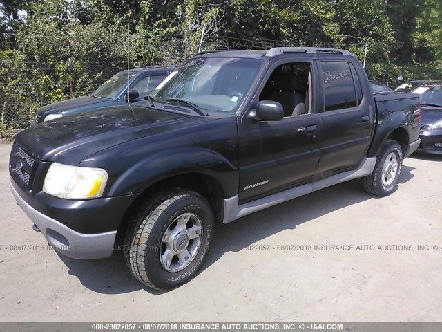 1FMZU77E82UB49348 - 2002 FORD EXPLORER SPORT TR  BLACK photo 2