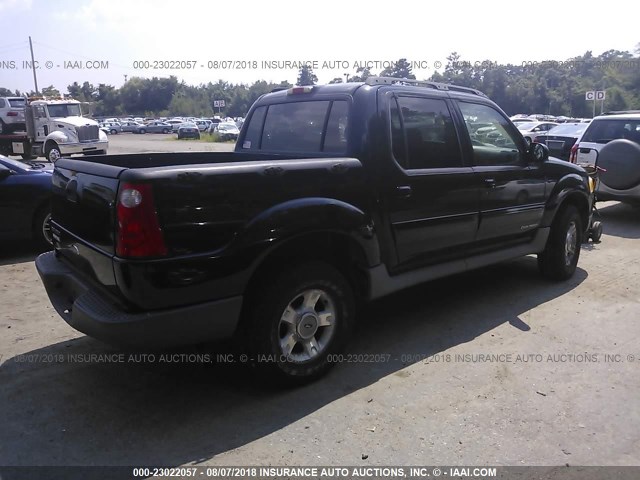 1FMZU77E82UB49348 - 2002 FORD EXPLORER SPORT TR  BLACK photo 4