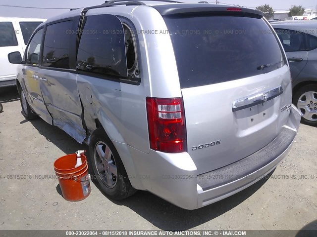 2D4RN5D17AR283712 - 2010 DODGE GRAND CARAVAN SXT SILVER photo 3