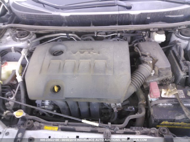 2T1KU4EE2BC558496 - 2011 TOYOTA COROLLA MATRIX  GRAY photo 10