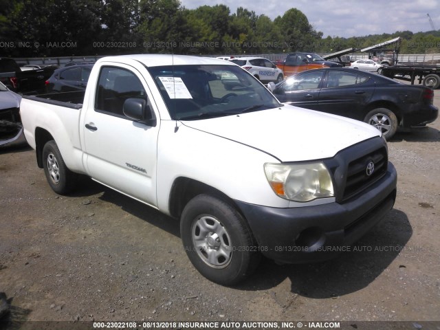 5TENX22N05Z116361 - 2005 TOYOTA TACOMA WHITE photo 1