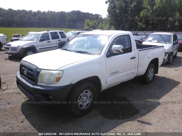 5TENX22N05Z116361 - 2005 TOYOTA TACOMA WHITE photo 2