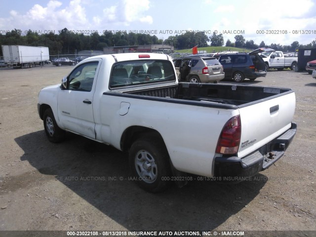 5TENX22N05Z116361 - 2005 TOYOTA TACOMA WHITE photo 3