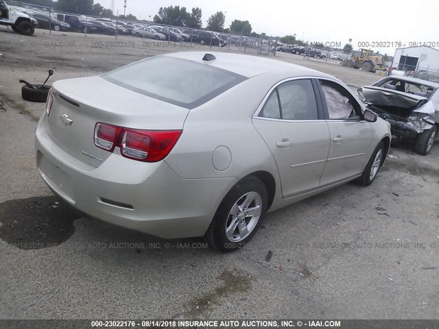 1G11B5SL9EF184693 - 2014 CHEVROLET MALIBU LS ოქროსფერი ფოტო 4