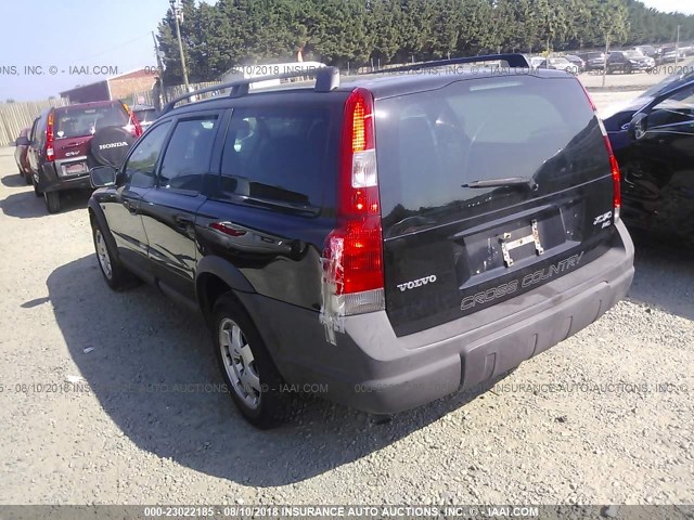 YV1SZ59H641164867 - 2004 VOLVO XC70 BLACK photo 3