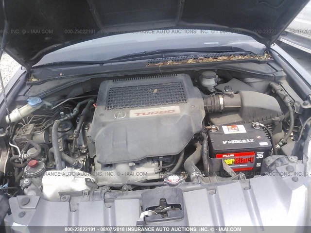 5J8TB18527A003338 - 2007 ACURA RDX TECHNOLOGY GRAY photo 10