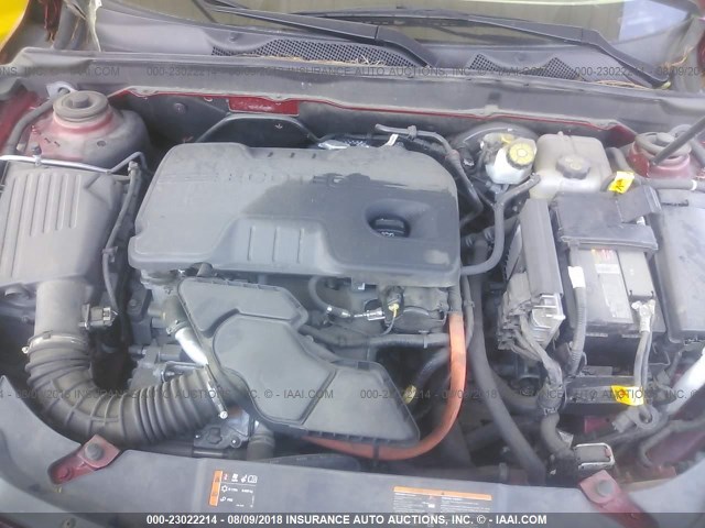 1G11D5RR9DF102822 - 2013 CHEVROLET MALIBU 1LT წითელი ფოტო 10