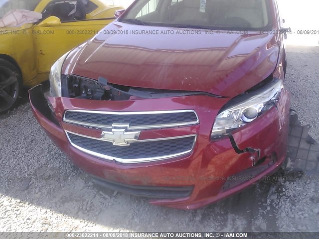 1G11D5RR9DF102822 - 2013 CHEVROLET MALIBU 1LT წითელი ფოტო 6