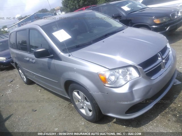 2C4RDGBGXDR658905 - 2013 DODGE GRAND CARAVAN SE SILVER photo 1