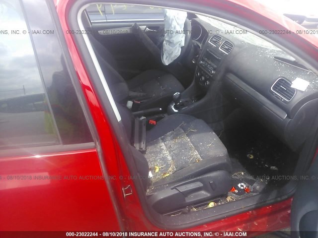 WVWDB7AJ2DW043950 - 2013 VOLKSWAGEN GOLF RED photo 5