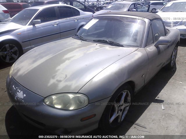 JM1NB353830309322 - 2003 MAZDA MX-5 MIATA LS GRAY photo 2