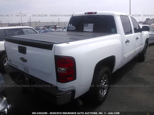 3GCRCREAXAG283315 - 2010 CHEVROLET SILVERADO C1500  LS WHITE photo 4