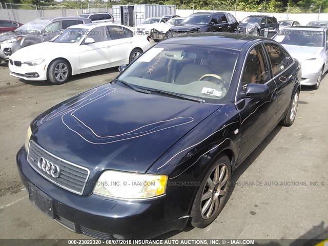 WAUCD64B34N077953 - 2004 AUDI A6 S-LINE QUATTRO BLUE photo 2