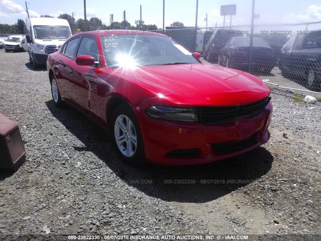 2C3CDXBG7JH206177 - 2018 DODGE CHARGER SXT RED photo 1