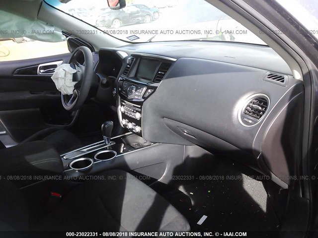5N1AR2MN8FC655571 - 2015 NISSAN PATHFINDER S/SV/SL/PLATINUM GRAY photo 5