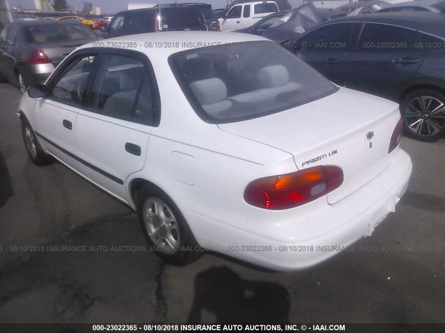 1Y1SK5284WZ437664 - 1998 CHEVROLET GEO PRIZM LSI WHITE photo 3