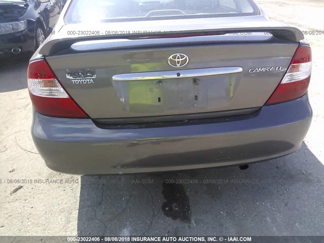 4T1BE32K03U697138 - 2003 TOYOTA CAMRY LE/XLE/SE Boz foto 6