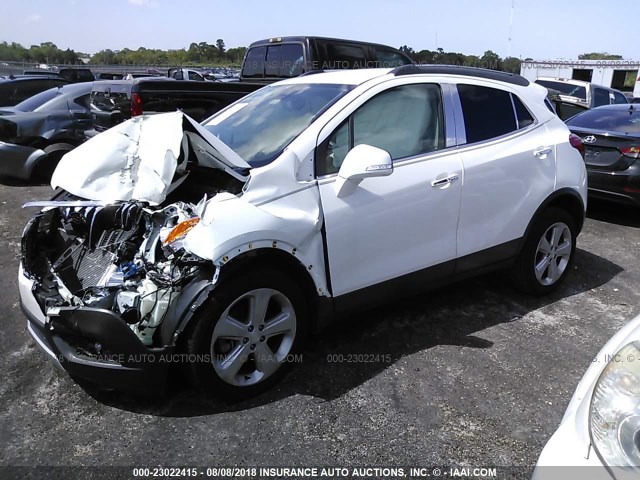 KL4CJBSB5GB546290 - 2016 BUICK ENCORE CONVENIENCE WHITE photo 2