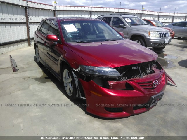 1YVHP82D355M58794 - 2005 MAZDA 6 S RED photo 1