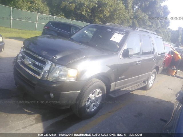 1FMFU16547LA01129 - 2007 FORD EXPEDITION XLT GRAY photo 2