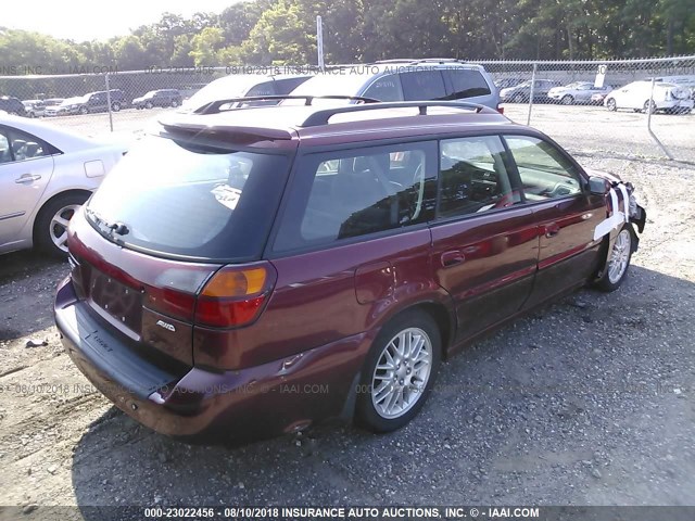 4S3BH635237302493 - 2003 SUBARU LEGACY L/L SPECIAL RED photo 4