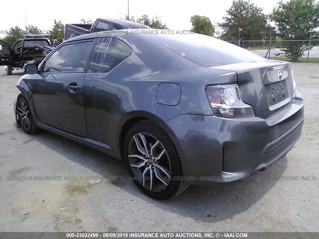 JTKJF5C76E3067385 - 2014 TOYOTA SCION TC 灰色 照片 3
