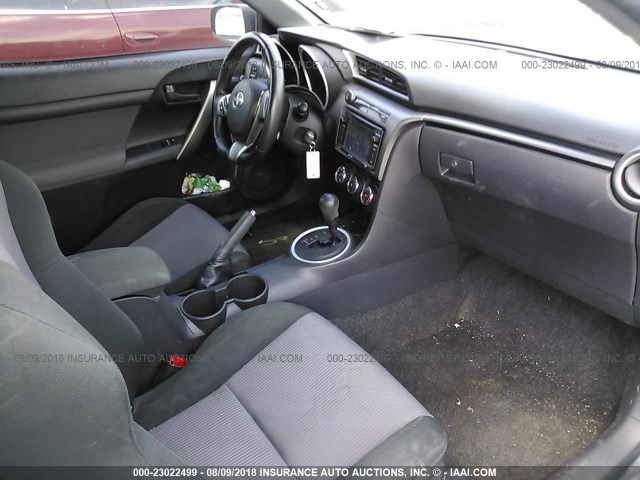 JTKJF5C76E3067385 - 2014 TOYOTA SCION TC 灰色 照片 5