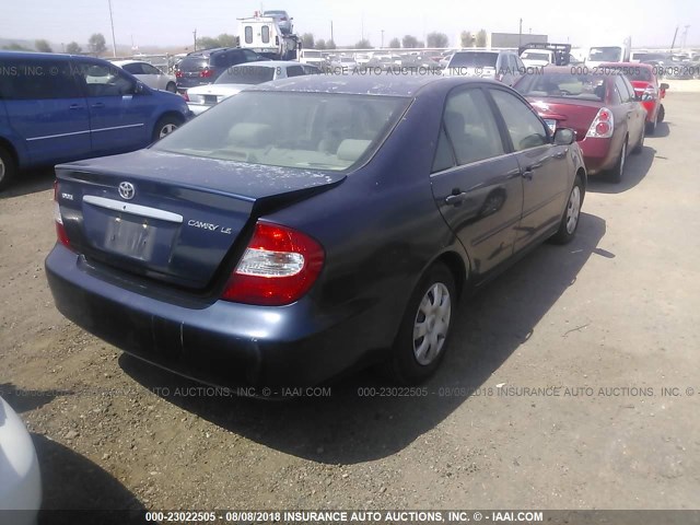 4T1BE32K92U602171 - 2002 TOYOTA CAMRY LE/XLE/SE Mavi foto 4