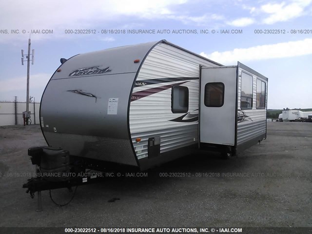 4X4TCSD23DX114884 - 2013 CASCADE 284BFC TRAVEL TRAILER  TURQUOISE photo 2