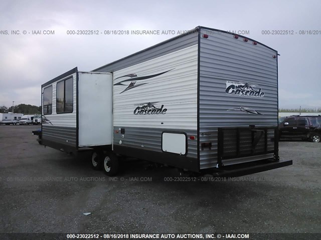 4X4TCSD23DX114884 - 2013 CASCADE 284BFC TRAVEL TRAILER  TURQUOISE photo 3